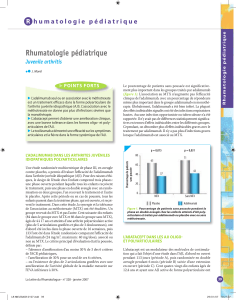 Rhumatologie pédiatrique R Juvenile arthritis