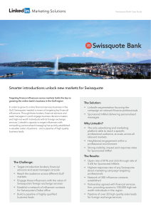 Smarter introductions unlock new markets for Swissquote