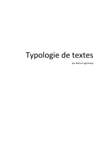 typologie de textes
