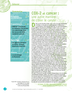 D COX-2 cancer : une autre manière