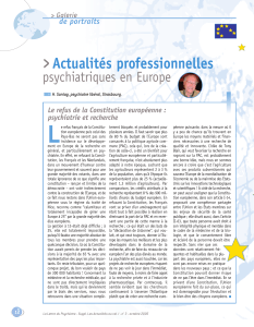 L &gt; Actualités professionnelles psychiatriques en Europe
