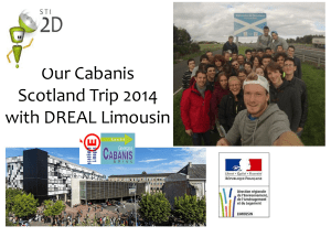 Our Cabanis Scotland Trip 2014 with DREAL Limousin