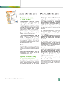 Infectiologie - Parasitologie P : “