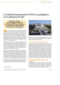 2 Conférence internationale de l’IAS sur la pathogenèse