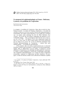 Bulletin d’analyse phénoménologique XII 2, 2016 (Actes 8), p. 324-339