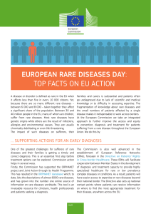 EUROPEAN RARE DISEASES DAY: TOP FACTS ON EU ACTION