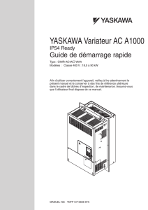 YASKAWA Variateur AC A1000 IP54 Ready