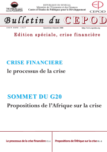 4éme trimestre 2008 - le processus de la crise financière
