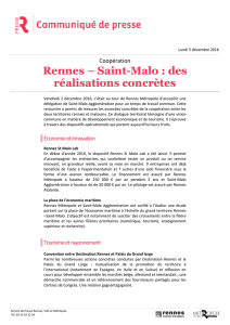 Rennes – Saint-Malo : des réalisations concrètes
