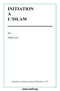 Initiation a L`Islam (French Translation of `Introduction to Islam
