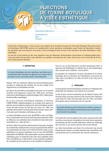 Injection de toxine botulique ( PDF)