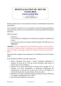 REINITIALISATION DU MOT DE PASSE BIOS SANS LOGICIEL by Peter MM