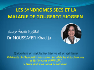 La maladie de Gougerot-Sjögren au Maroc