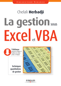 Gestion Excel VBA