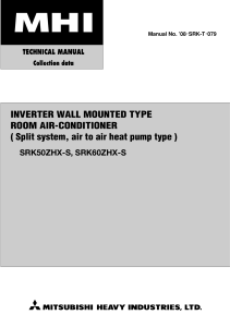 SRC K 50 60ZHX S technical manual 08-SRK-T-079 ENG
