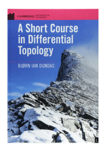 Good A Short Course in Differential Topology