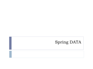 Chapitre 6 Spring Data