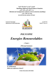 énergie renouvelable