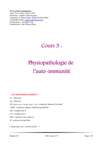 Physiopathologie-auto-immunite