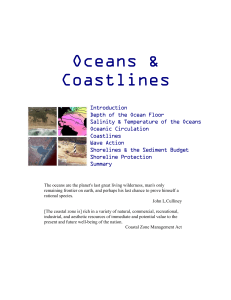 15. Oceans and coastal processes