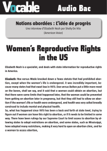 Women's reproductive rights in the US