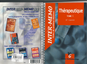 [Laurent Le] Inter-Memo - Thérapeutique  Tome 1(BookFi) (1)