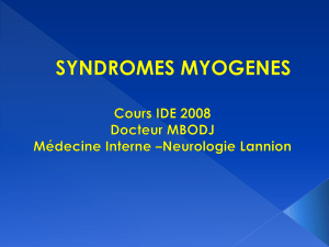 syndrome myogene