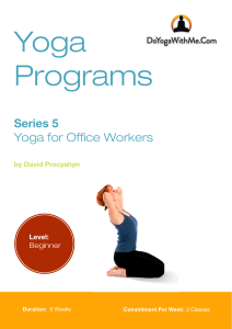 Yoga Program for Office Workers DYWM