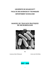 Manuel TP Microbiologie