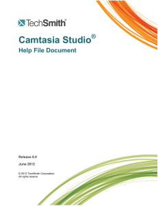 Camtasia Studio 8 Help File