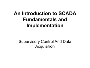 4 An Introduction to SCADA Fundamentals and Implementation