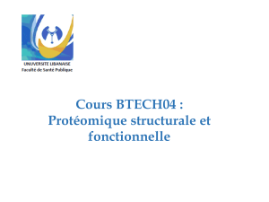 Introduction a la proteomique 1-1
