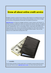 Know all about online credit service