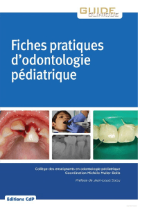 fiches pratiques dodontologie pediatrique