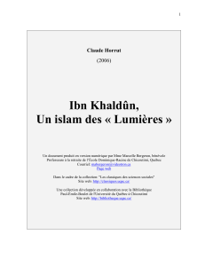 ibn khaldun islam des lumieres