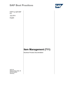 SAP Item Management 711