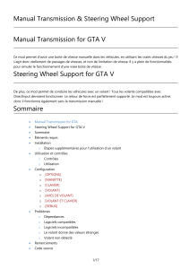 4027-Manual Transmission & Steering Wheel - Documentation FR