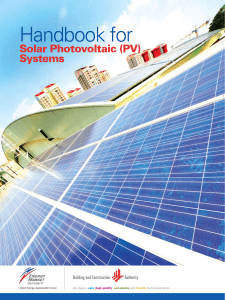 Handbook for Solar Photovoltaic (PV) Systems