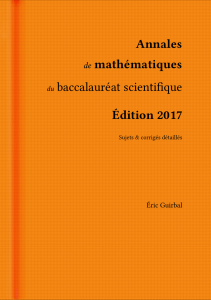 Annales de mathématiques du baccalauréat 080320020852