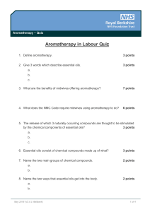 Aromatherapy self assessment quiz version 3.0 JUNE18 merged