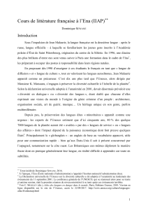 Cours de littérature française à l'Ena Dominique Sewane in ARCTICA II Jean Malaurie ed. CNRS