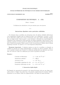 Interactions dipolaires entre particules colloïdales-x-ens-pc-physique-a-2011-sujet