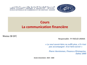 cours communication financière