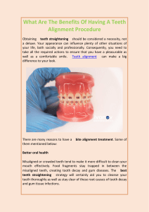 What Are The Benefits Of Having A Teeth Alignment Procedure