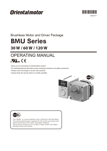 Oriental-Motors-BMU2-Operating-Manual