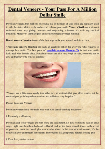 Dental Veneers - Your Pass For A Million Dollar Smile