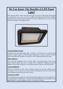 Do You Know The Benefits of LED Panel Light