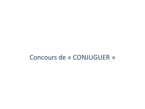 Concours de Conjuguer