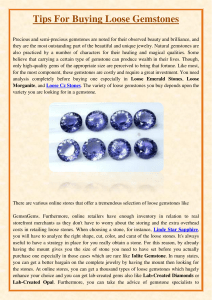 Tips For Buying Loose Gemstones