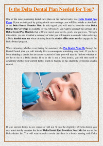 Is the Delta Dental Plan Needed for You